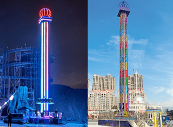 Thrill Freefall Tower Rides 16-24 Seats | CE Certified & Hydraulic Power System