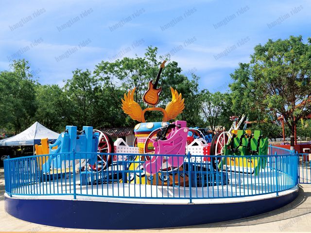 Outdoor 360 Degree Flip Rotation Car Happy Land Park Ride Rolling Music Bar Rides Children Amusement Ride