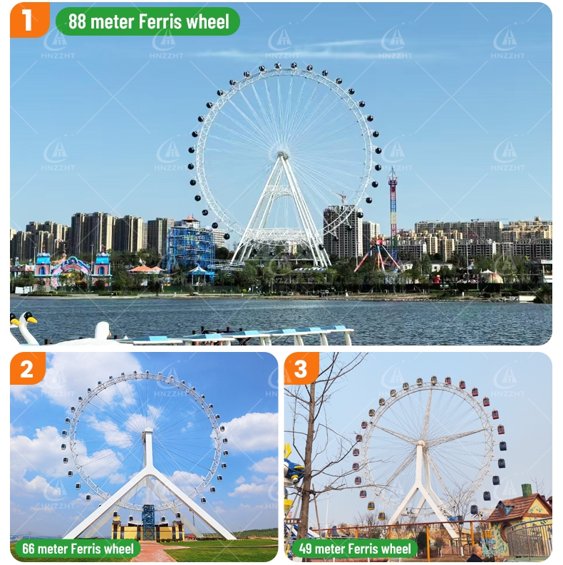 Safety restraints and drive system of a ferris wheel ride