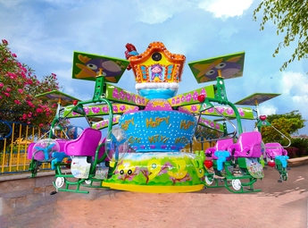 Sky Walk Amusement Ride - Family-Friendly Aerial Track System for Theme Parks