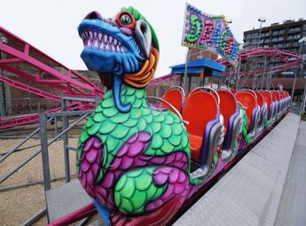 Customizable Mini Coaster System - Outdoor Amusement Park Ride for Parent-Child Interaction