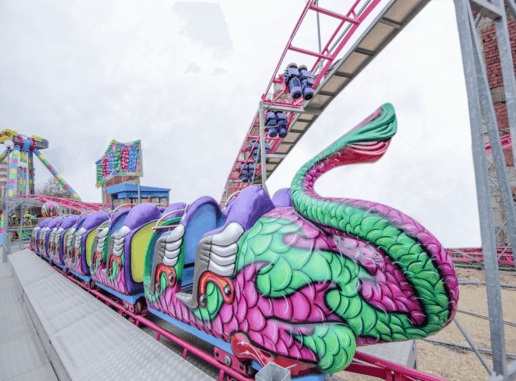 amusement rides sliding dragon