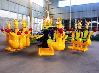 Kangaroo Jump Amusement Ride - Rotating Bouncing Equipment for Outdoor Parks