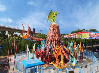 Interactive Dinosaur Amusement Ride - Automatic Control System for Theme Parks