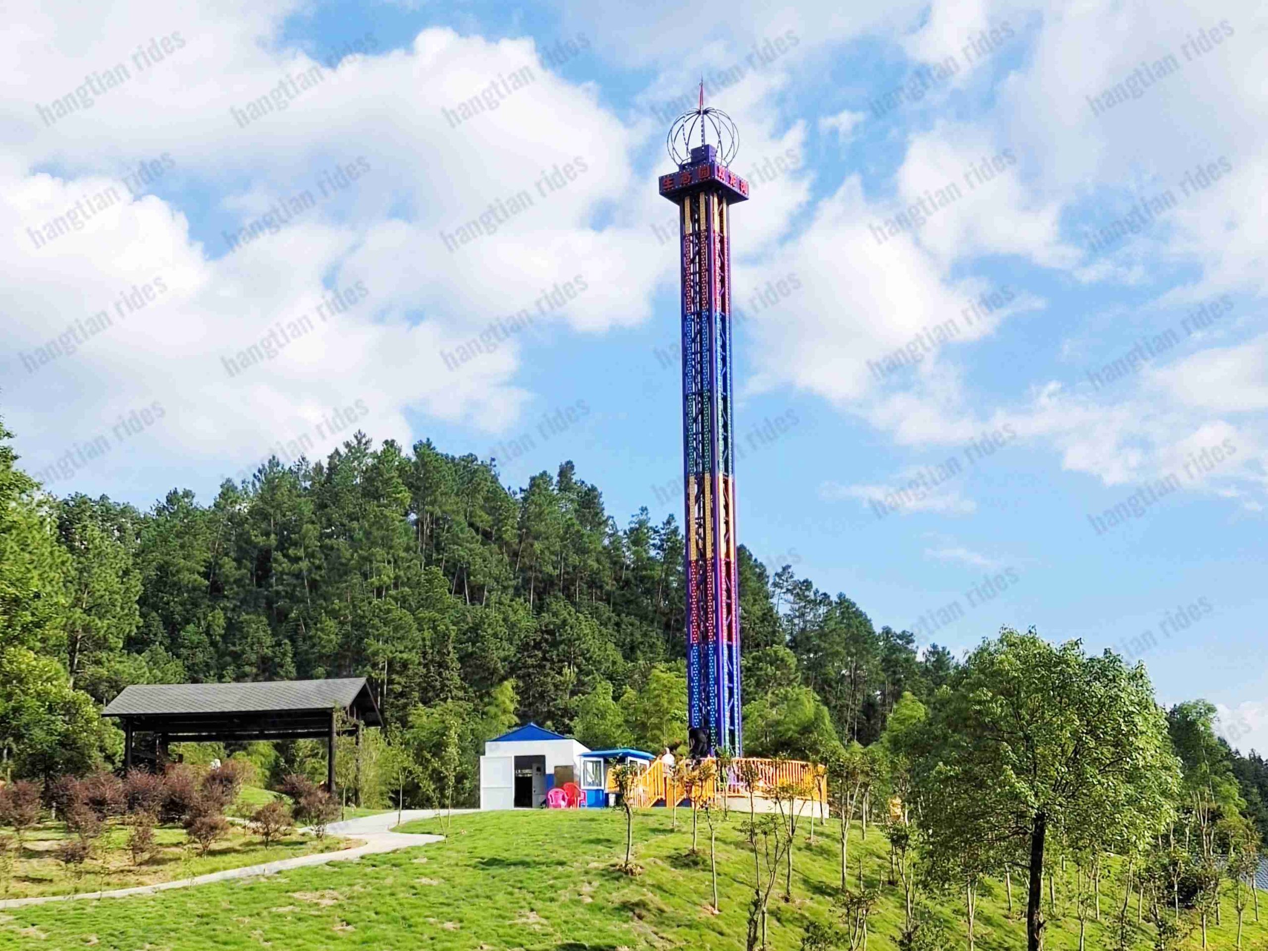 carnival ride drop tower