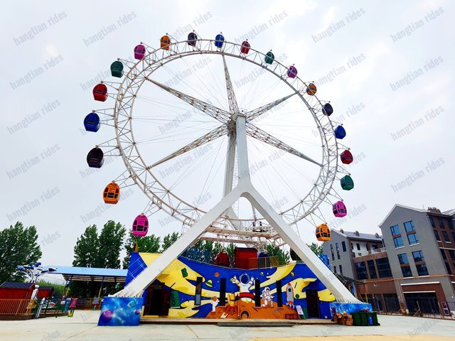 Electric sweet ferris wheel attractions for amusement park rides with light moving lamp