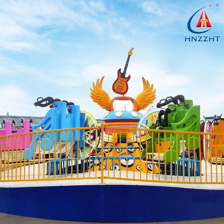 New design flip rolling ride amusement music express ride theme attraction equipment with LED light