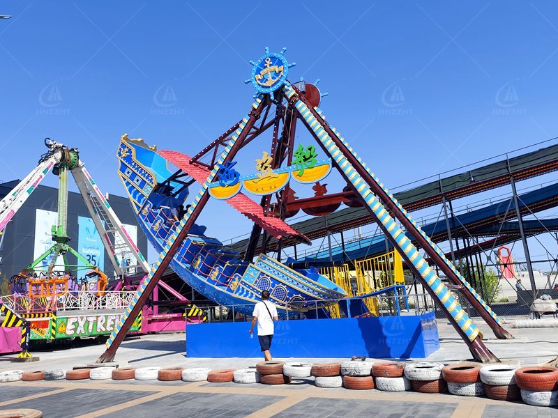 Amusement Park Pirate Ship Ride