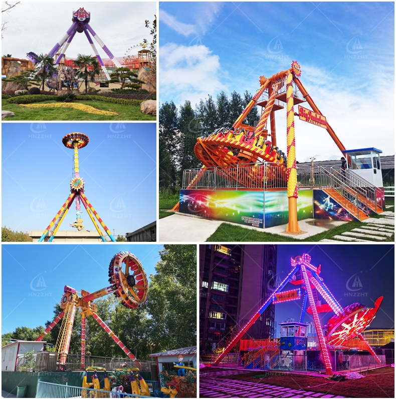 Pendulum ride restraint and safety locking system checked before a test cycle
